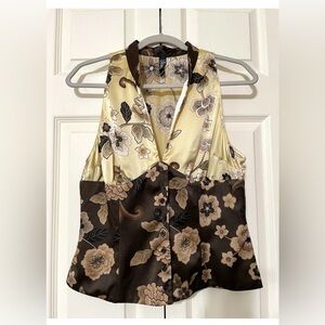 RARE Vintage Y2K Laundry Shelli Segal Corset Top